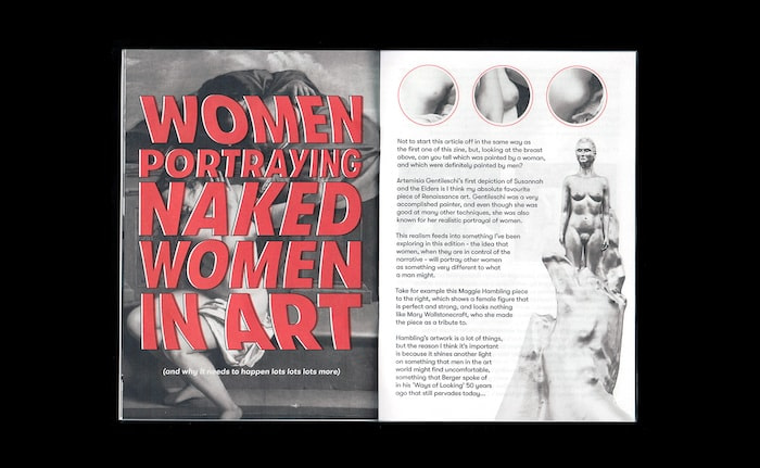 LOOKSEE art zine detail by Chris Printed This