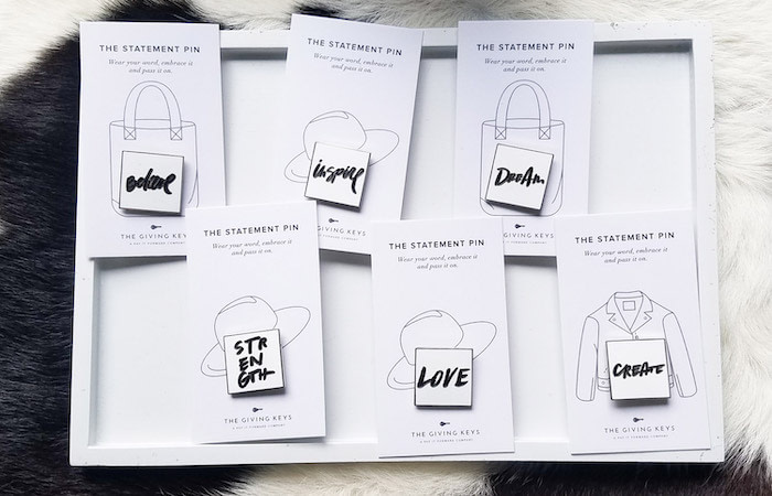 Kathy Ramirez backing cards for pins