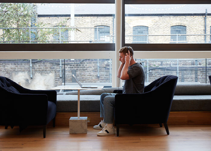 Working in the MOO office