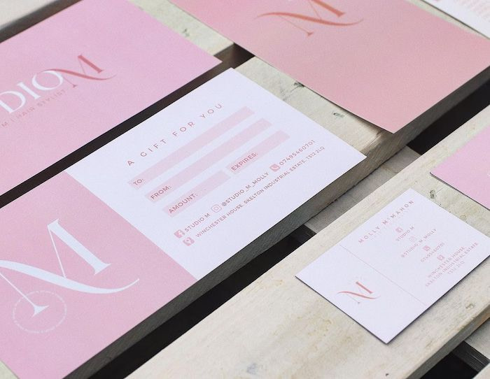 Studio M beauty salon gift cards