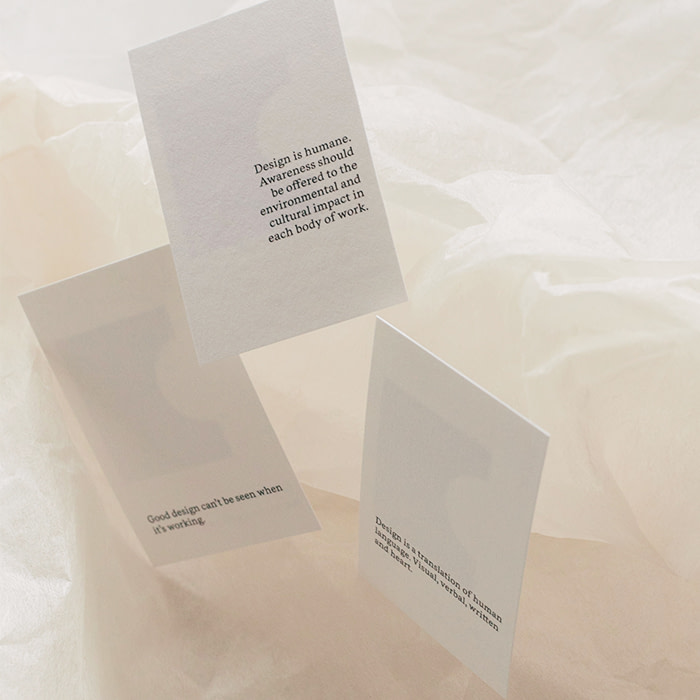 Ben Kinde white business cards