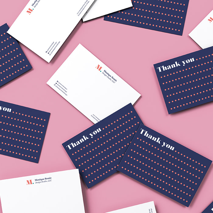 Monique Renee thank you cards