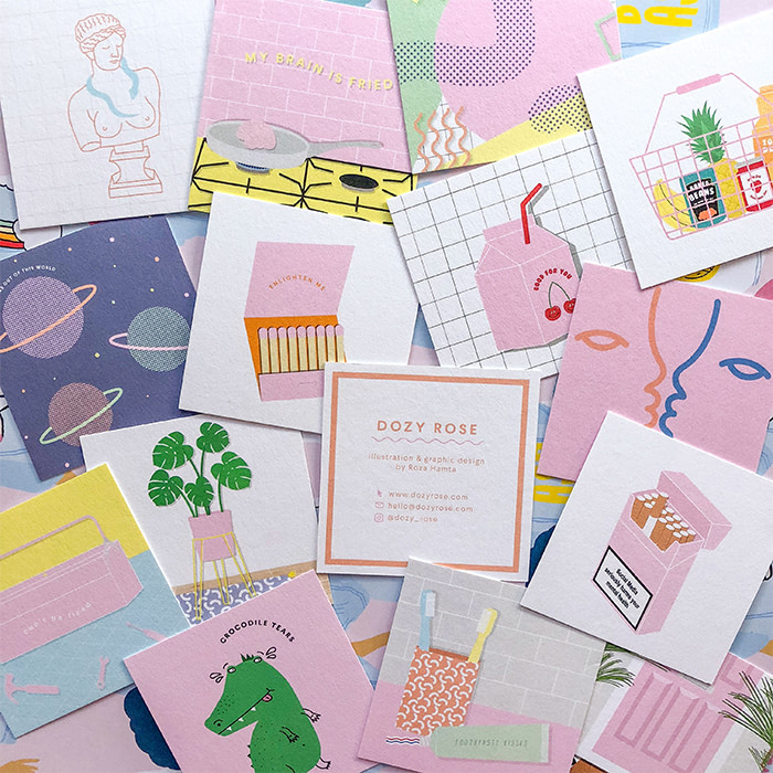 Dozy Rose Business Cards