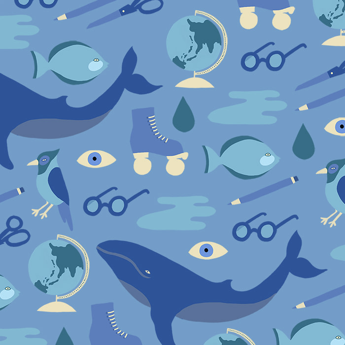 Blue pattern Melanie Johnsson