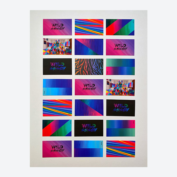 Wild Sassaby postcards by MOO