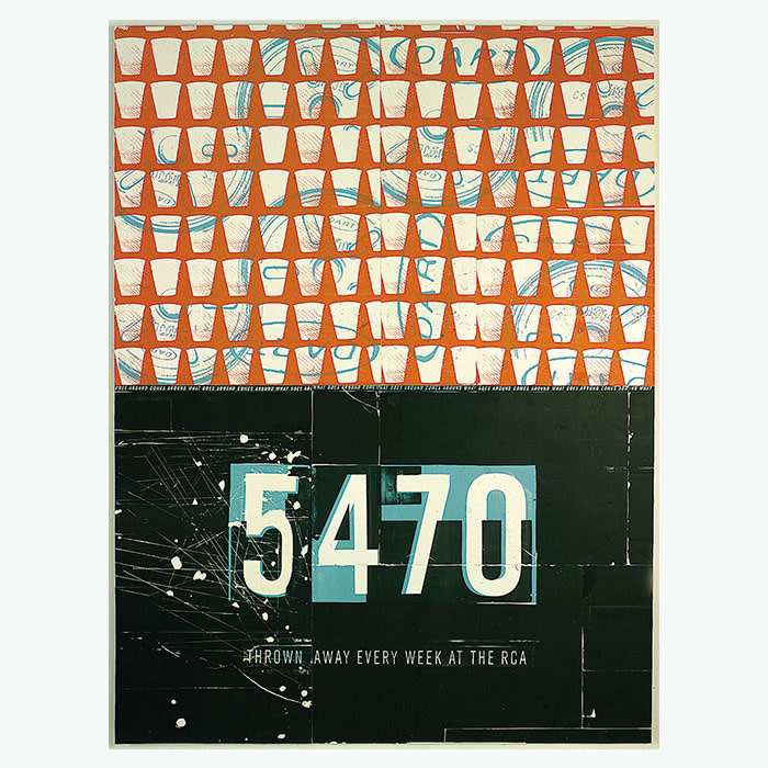 Poster for the What goes around comes around project by Sophie Thomas and Kristine Matthews at RCA