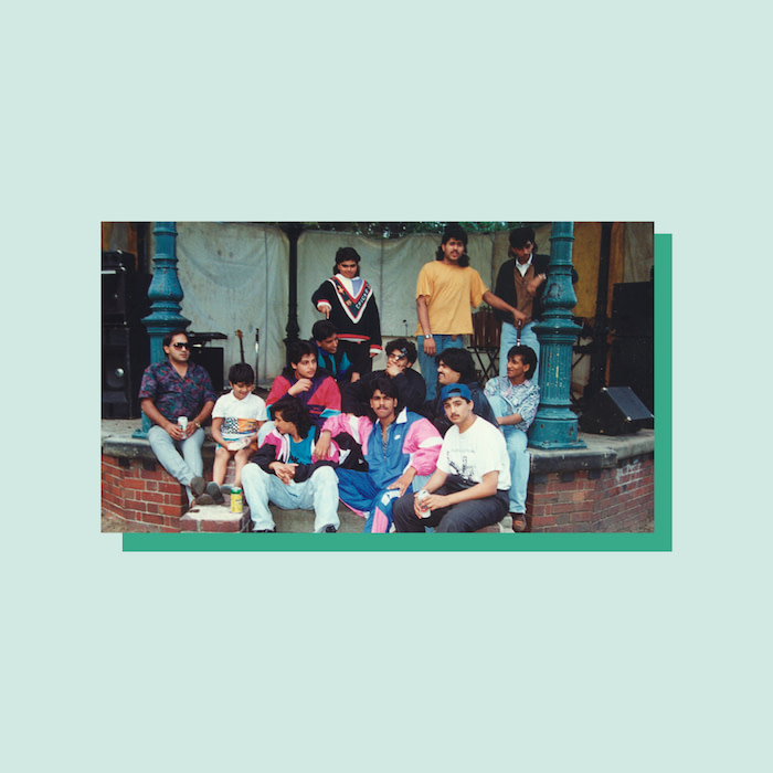 Group of young people in the nineties. Photography shown in the Grown Up in Britain – 100 Years of Teenage Kicks exhibition at the Museum of Youth Culture