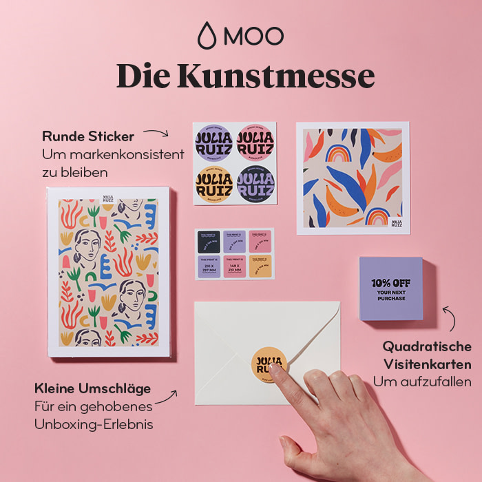 Infographic showing craft fair print materials