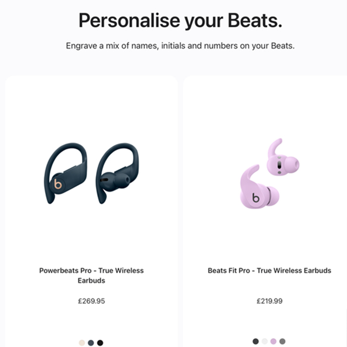 Personalise your Beats earbuds.