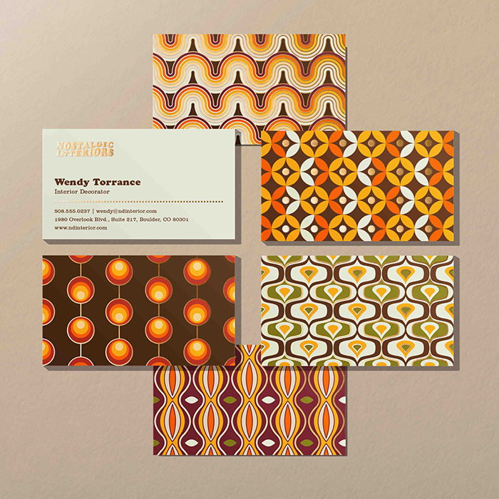 Retro Business Cards.