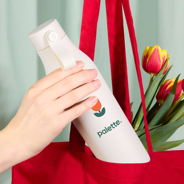 Water Bottle in bag.