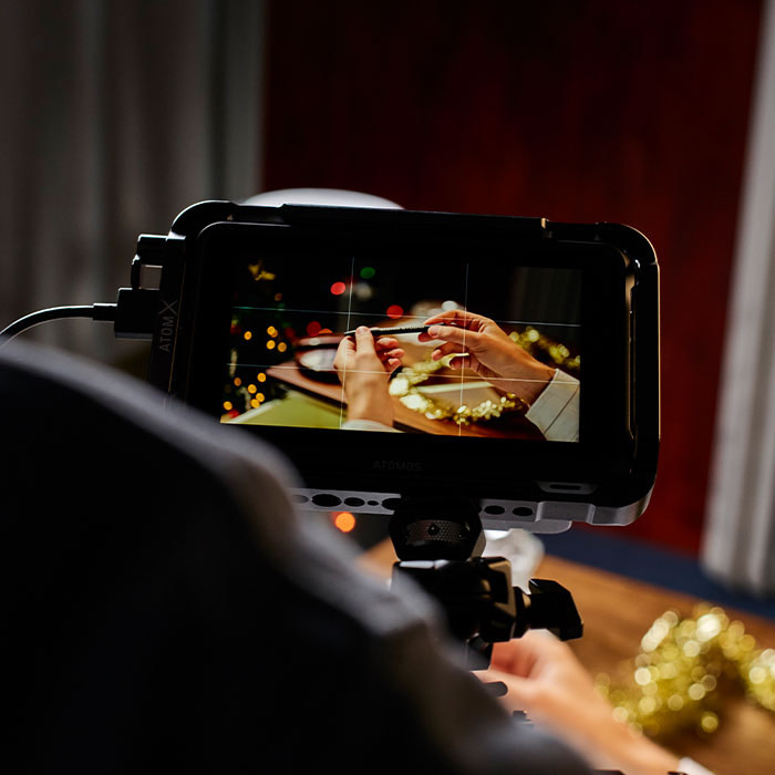 Behind the scenes of marketing video.