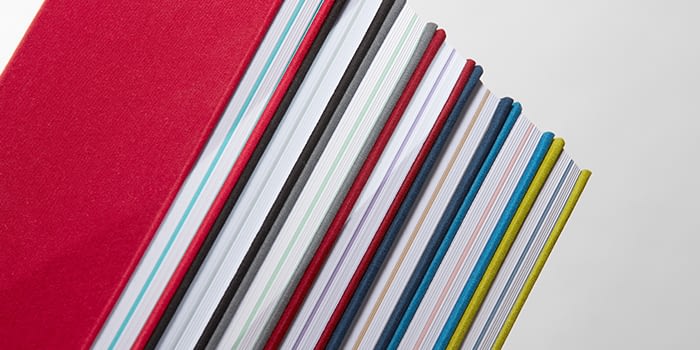 Colorful cloth cover notebooks