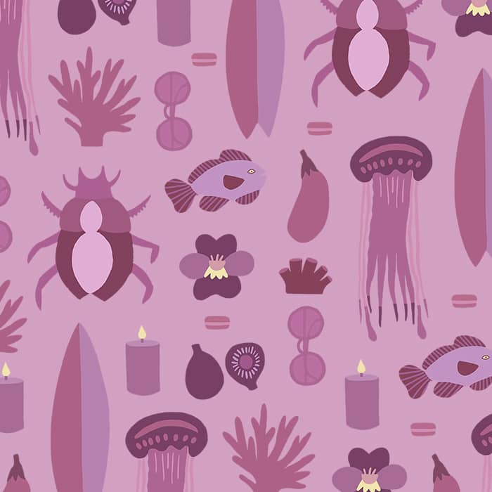 Purple pattern by Melanie Johnsson