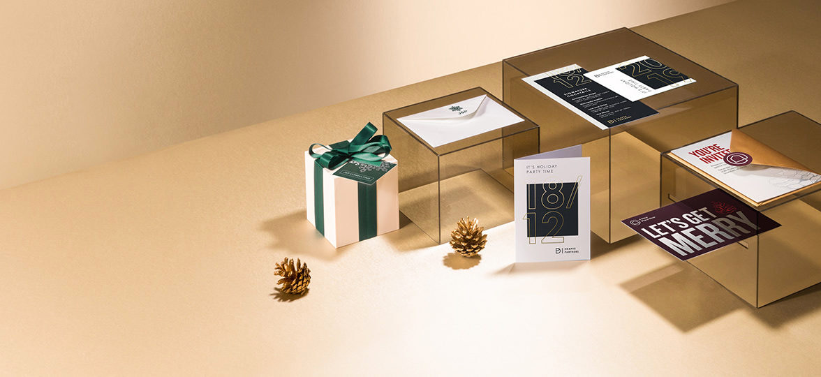 Holiday cards and envelopes