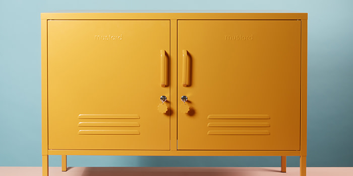 Yellow mustard made locker