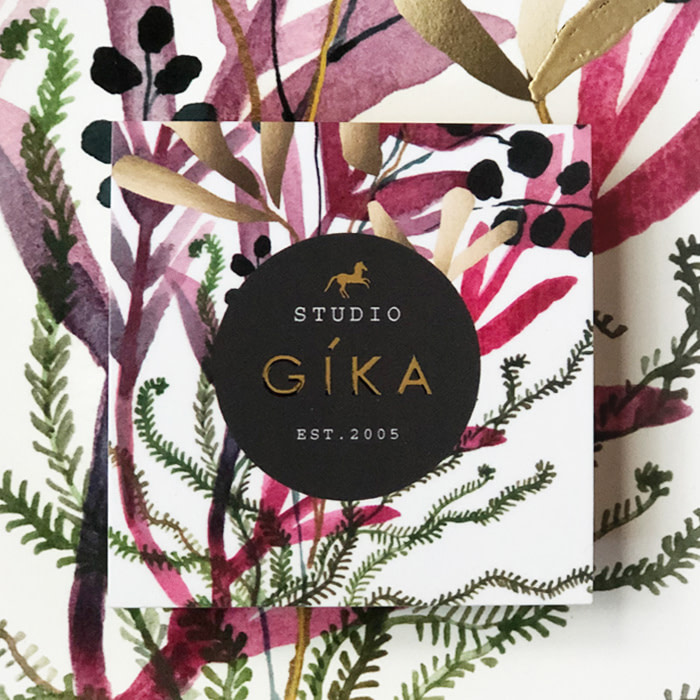Studio Gika business card design