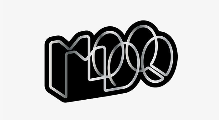 Bauhaus version of MOO logo in the style of Marcel Breuer