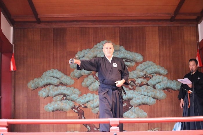 William Reed in a martial arts dojo