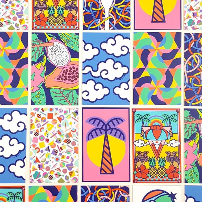 Colorful business cards