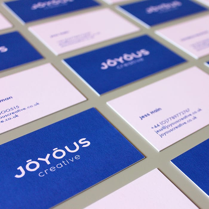 Mosaic of Joyous Creative business cards