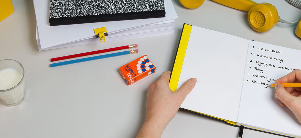 Writing list in notebook