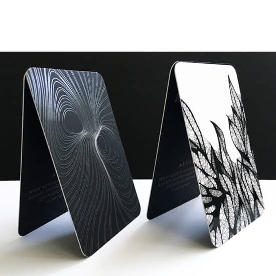 Azadeh black and white cards