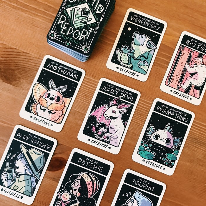 Beautiful card deck made of rounded corner business cards