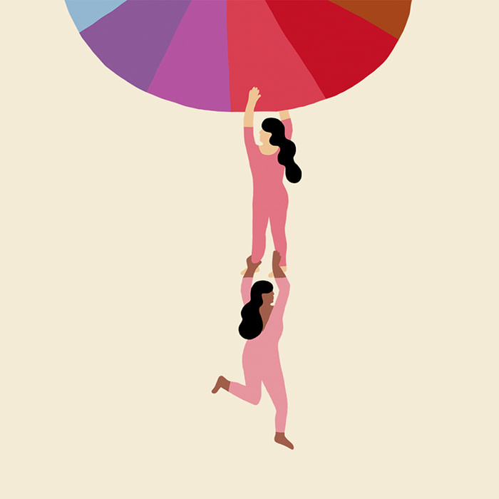 People hanging to a color scheme Melanie Johnsson