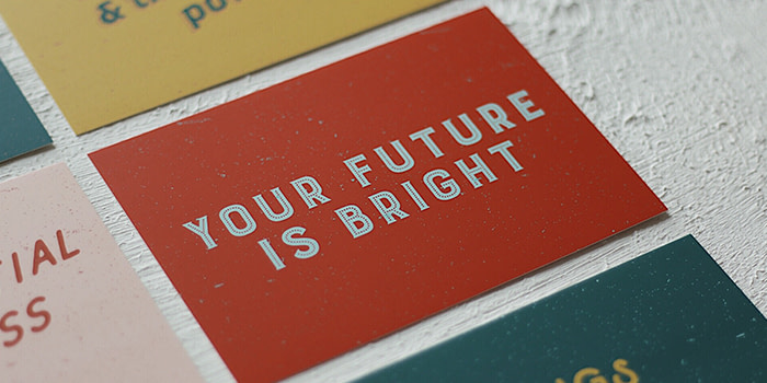 Love Bound your future is bright card
