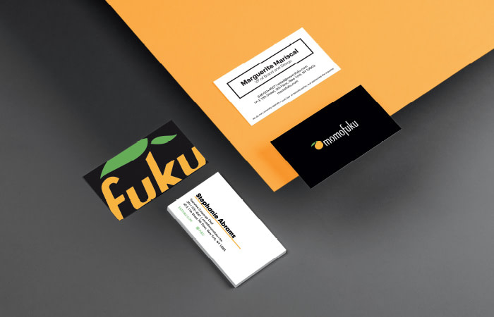 Momofuku business cards