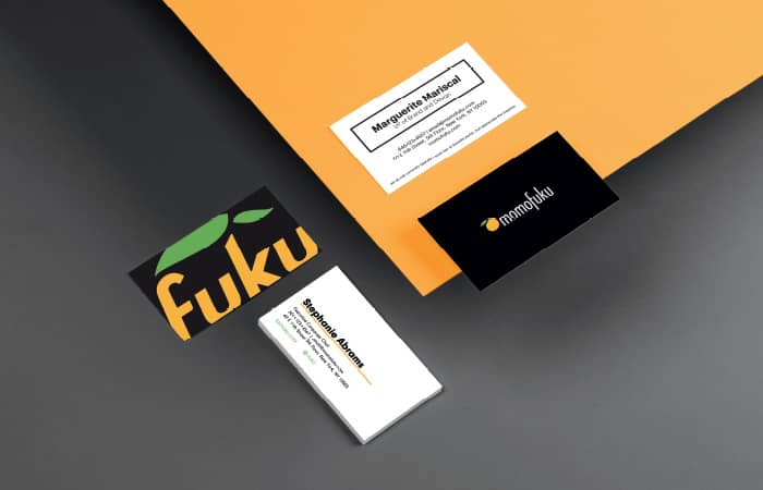 Momofuku business cards