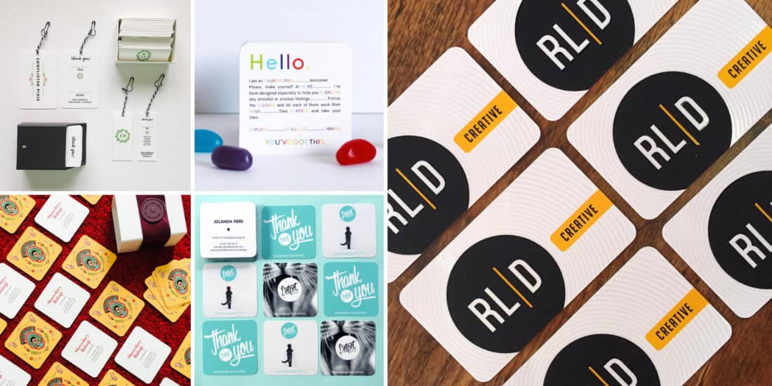 A selection of Rounded Corner Business Cards