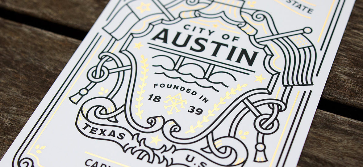 Chris Rogge card close-up City of Austin