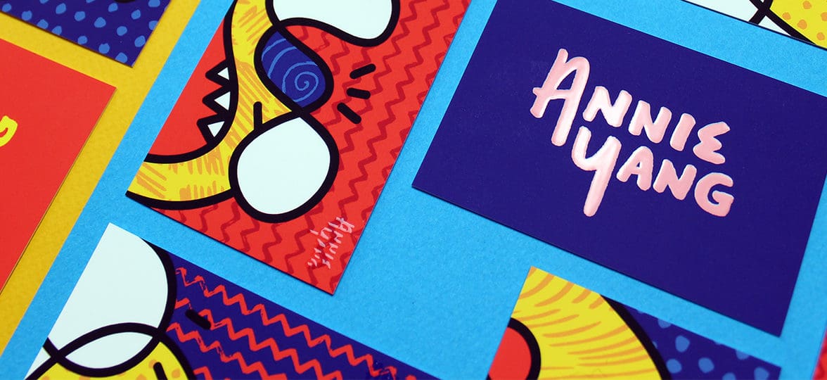 Annie Yang spot UV business cards