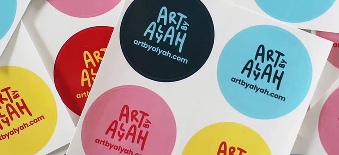 Colorful sticker designs by Art by Alyah