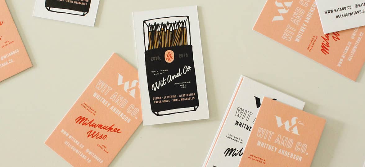 Wit and Co business cards