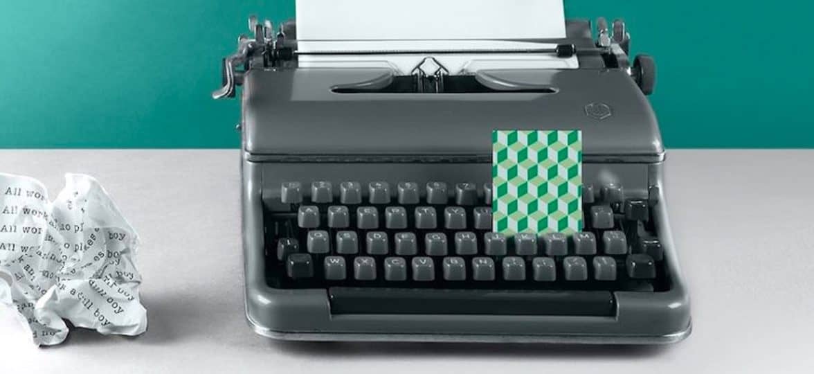Typing machine with documents