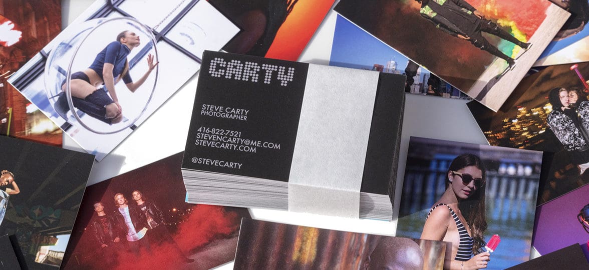 Portrait photographer Steve Carty business cards