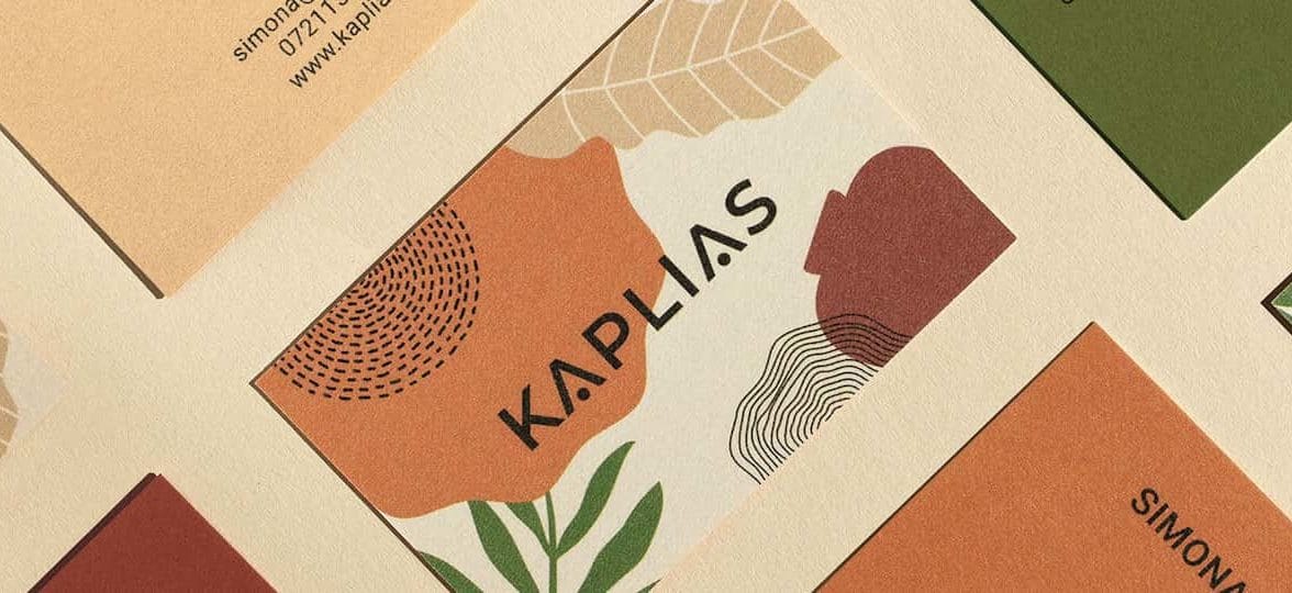 Kaplias cotton business cards by Alexandra Necula