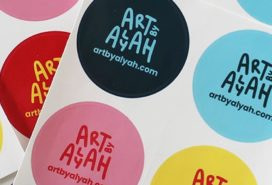 Colorful sticker designs by Art by Alyah