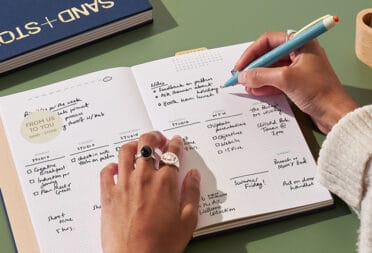 A MOO Perpetual Planner being used to plan business tasks