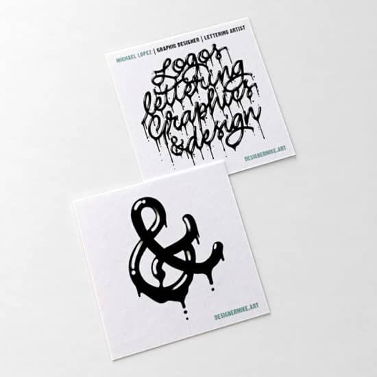 Designer Mike business cards