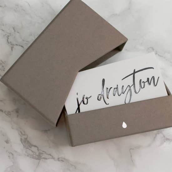 Jo Drayton business cards