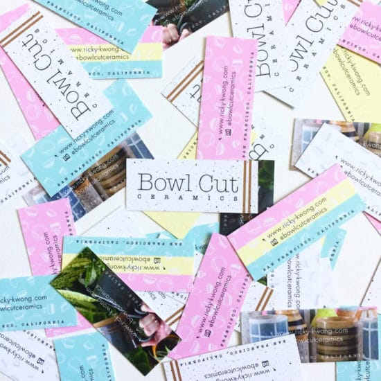 Bowl Cut Ceramics mini business cards