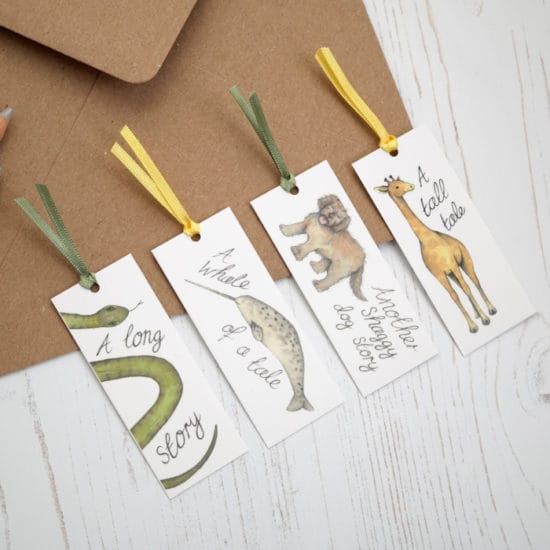 Minicards used as bookmarks by Dani Williams