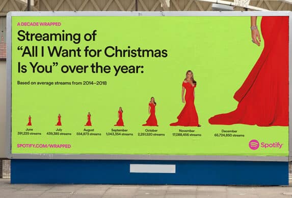 Holiday marketing campaign for Spotify