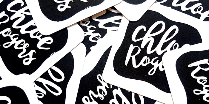 Chloe Rogers cotton business cards