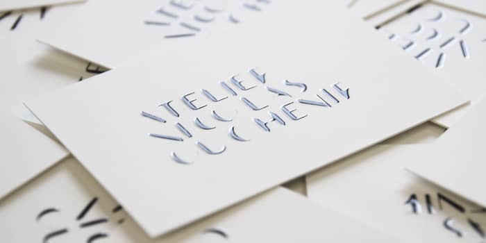 Calligraphy Nicholas sleek business cards