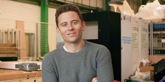 A photo of Laurence Kemball-Cook, maker of Pavegen